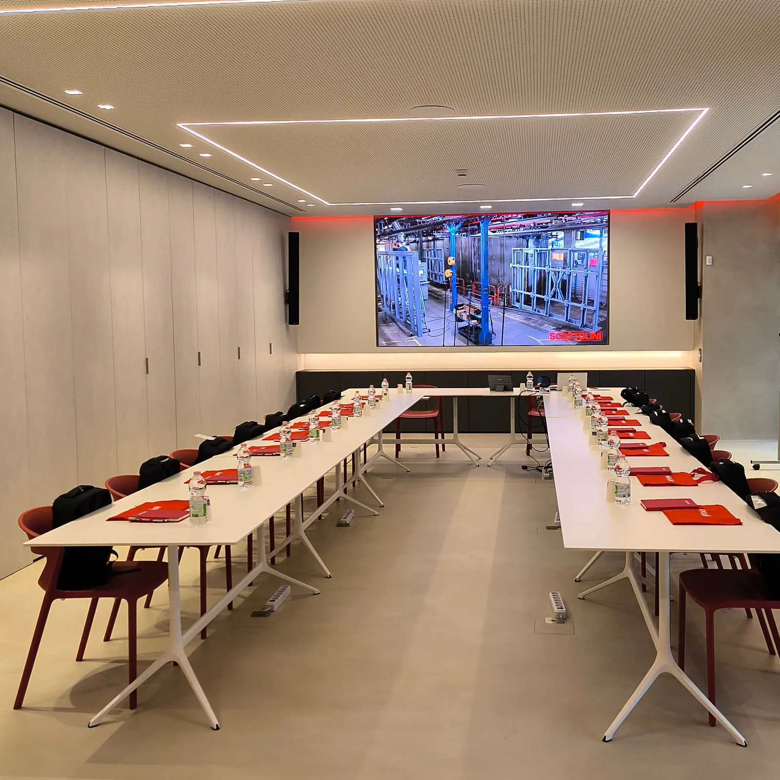 Ledwall installato in sala riunioni